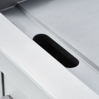 Płyta grillowa elektryczna, ryflowana, Gredil, 400x700x850 mm, P 4.0 kW, U 400 V Stalgast 977302