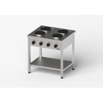 Kuchnia elektryczna, Gredil, 800x700x850 mm, 4-płytowa, P 10.4 kW, U 400 V Stalgast 977500
