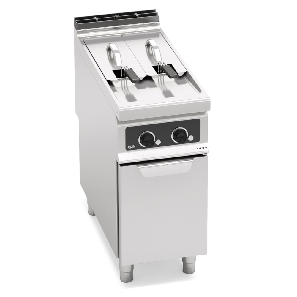 Frytownica elektryczna 7+7L 2-komorowa 400x900x900 Bertos E9F7+7-4M-BF