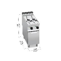 Frytownica elektryczna 7+7L 2-komorowa 400x900x900 Bertos E9F7+7-4M-BF