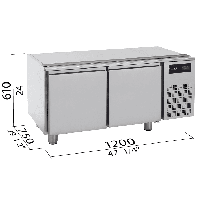 Podstawa mroźnicza 1200x630x610 Bertos 9SC2P120