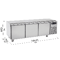 Podstawa chłodnicza 1600x630x610 Bertos 9SF3P160