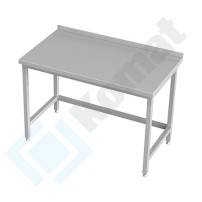 Stół przyścienny z łącznikami 1300x600x850, AISI 304, Komat KST-002