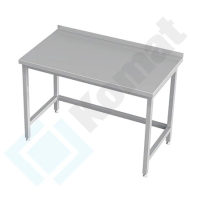 Stół przyścienny z łącznikami 2100x600x850, AISI 304, Komat KST-002