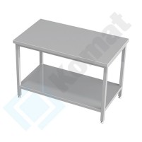 Stół centralny z półką 2700x800x850, AISI 304, Komat KST-008
