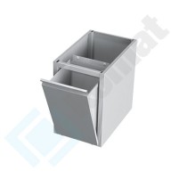 Blok podwieszany z pojemnikiem uchylnym 420x490x600, AISI 304, Komat KST-057