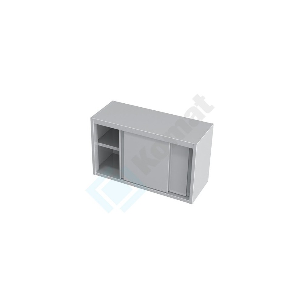 Szafka wisząca z drzwiami suwanymi 900x400x600, AISI 304, Komat KGT-083
