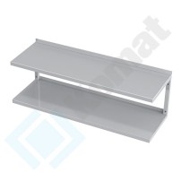 Półka wisząca podwójna 1200x300x386, AISI 304, Komat KPT-095