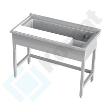 Stół do obróbki produktów 1200x600x850, AISI 304, Komat KST-156