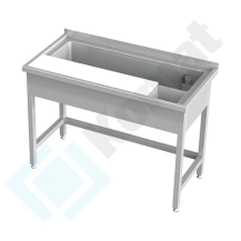 Stół do obróbki produktów 1300x600x850, AISI 304, Komat KST-156