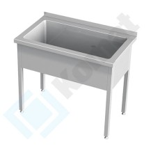 Stół z basenem 1000x700x850, AISI 304, Komat KBT-161