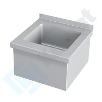 Umywalka zabudowana 450x450x280, AISI 304, Komat KUT-173