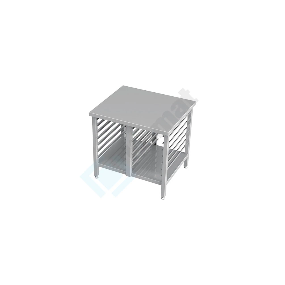 Podstawa pod piec z blatem 920x700x737, AISI 304, Komat KFT-186