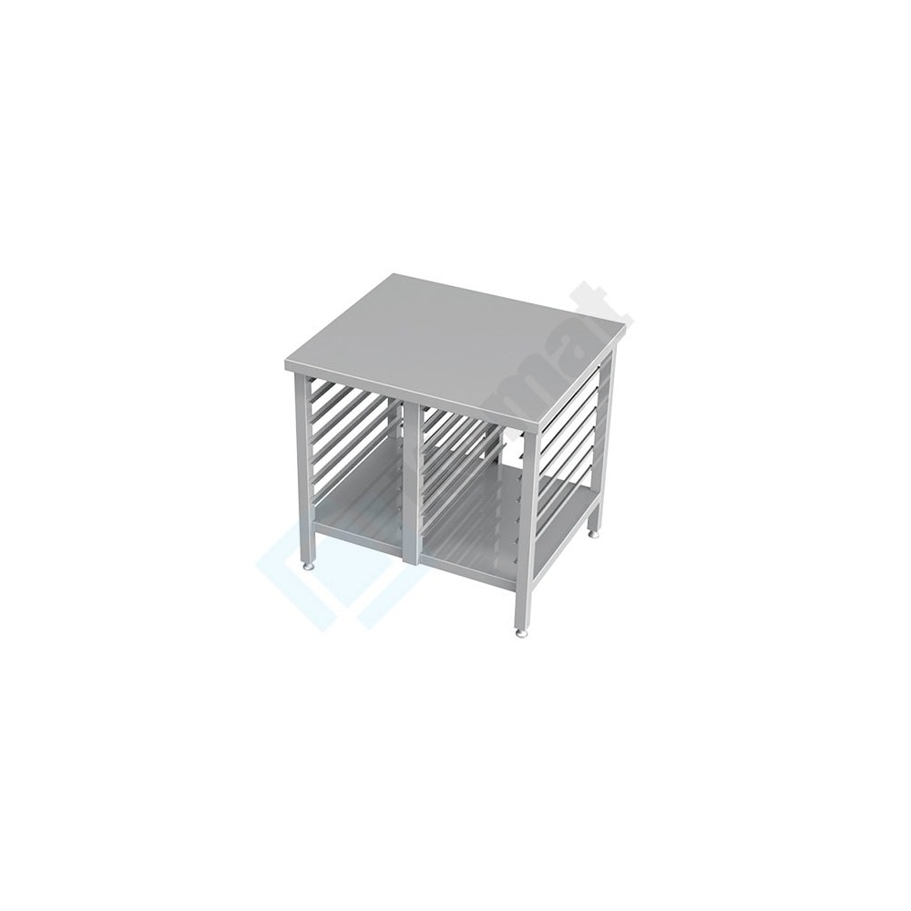 Podstawa pod piec z blatem 950x720x800, AISI 304, Komat KFT-186