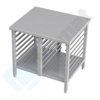 Podstawa pod piec z blatem 950x720x800, AISI 304, Komat KFT-186