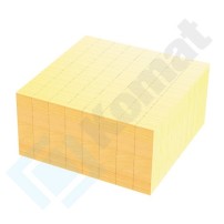 Kloc rozbiorowy drewniany 500x500x200, AISI 304, Komat KST-073