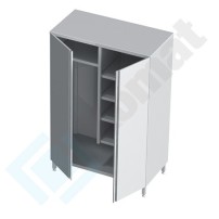 Szafa na środki czystości 900x600x1800, AISI 304, Komat KDT-203