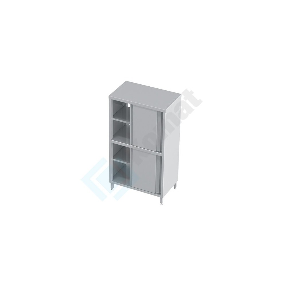 Szafa przelotowa z drzwiami suwanymi 900x600x2000, AISI 304, Komat KDT-208