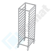 Regał jezdny na tace 470x610x1800, AISI 304, Komat KRT-354