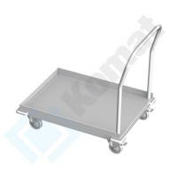 Wózek transportowy z rantem 1000x600x850, AISI 304, Komat KWT-401