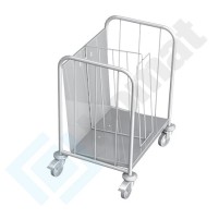 Wózek do transportu talerzy 650x500x850, AISI 304, Komat KWT-410