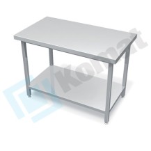 Stanowisko otwarte z półką 600x800x900, AISI 304, Komat KL1-01.8060