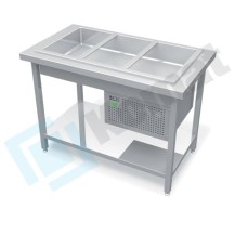 Stanowisko z wanną chłodniczą 890x800x900, AISI 304, Komat KL1-14.8002