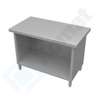 Stanowisko z szafką otwartą 1400x800x900, AISI 304, Komat KL2-01.8140