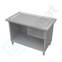 Stanowisko z płytą chłodniczą 1235x800x900, AISI 304, Komat KL2-13.8003
