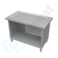 Stanowisko z płytą chłodniczą 1235x800x900, AISI 304, Komat KL2-13.8003