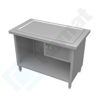 Stanowisko z płytą chłodniczą 1560x800x900, AISI 304, Komat KL2-13.8004