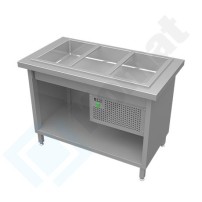 Stanowisko z wanną chłodniczą 890x800x900, AISI 304, Komat KL2-14.8002