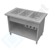 Stanowisko z bemarem wodnym wielokomorowym 890x700x900, AISI 304, Komat KL2-21.7022