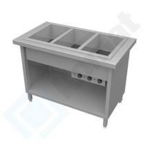 Stanowisko z bemarem powietrznym wielokomorowym 890x800x900, AISI 304, Komat KL2-22.8022