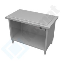 Stanowisko z płytą grzewczą 1235x700x900, AISI 304, Komat KL2-23.7003