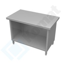 Stanowisko z szafką otwartą 1500x700x900, AISI 304, Komat KL3-01.7150