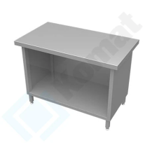 Stanowisko z szafką otwartą 900x800x900, AISI 304, Komat KL3-01.8090