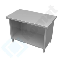 Stanowisko z szafką otwartą 900x800x900, AISI 304, Komat KL3-01.8090