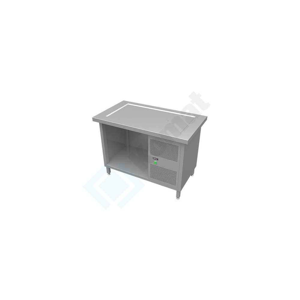 Stanowisko z płytą chłodniczą 1235x700x900, AISI 304, Komat KL3-13.7003