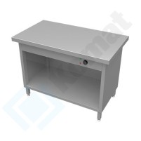 Stanowisko z płytą grzewczą 1235x700x900, AISI 304, Komat KL3-23.7003
