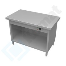Stanowisko z płytą grzewczą 890x800x900, AISI 304, Komat KL3-23.8002