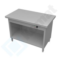 Stanowisko z płytą grzewczą 1560x800x900, AISI 304, Komat KL3-23.8004