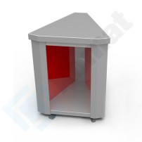 Stanowisko narożne wewnętrzne 45° 732x780x900, AISI 304, Komat KL4-07.8045