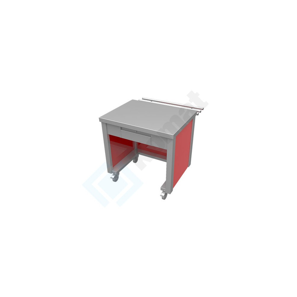 Stanowisko kasowe z szufladą 850x800x900, AISI 304, Komat KL4-10.8085