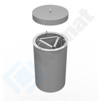 Dystrybutor talerzy 705, AISI 304, Komat KL6-40.1028