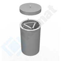 Dystrybutor talerzy 705, AISI 304, Komat KL6-40.2028