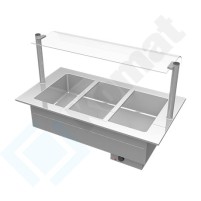 Bemar wodny jednokomorowy 890x670x410, AISI 304, Komat KL7-20.0012