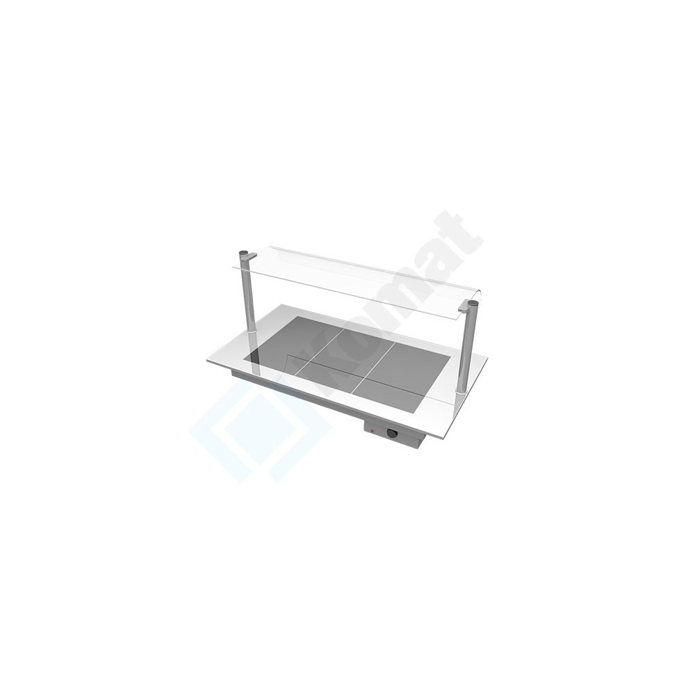 Płyta grzewcza ceramiczna 1235x670x253, AISI 304, Komat KL7-24.0003