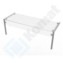 Nadstawka z szybą prostą neutralna 993x450x440, AISI 304, Komat KNP-08.1002