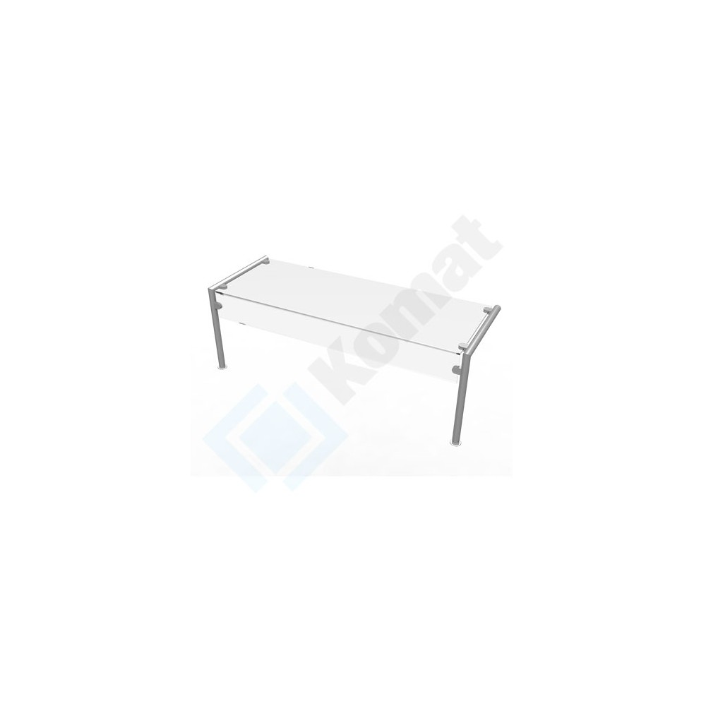 Nadstawka z szybą prostą neutralna 1883x450x440, AISI 304, Komat KNP-08.1006